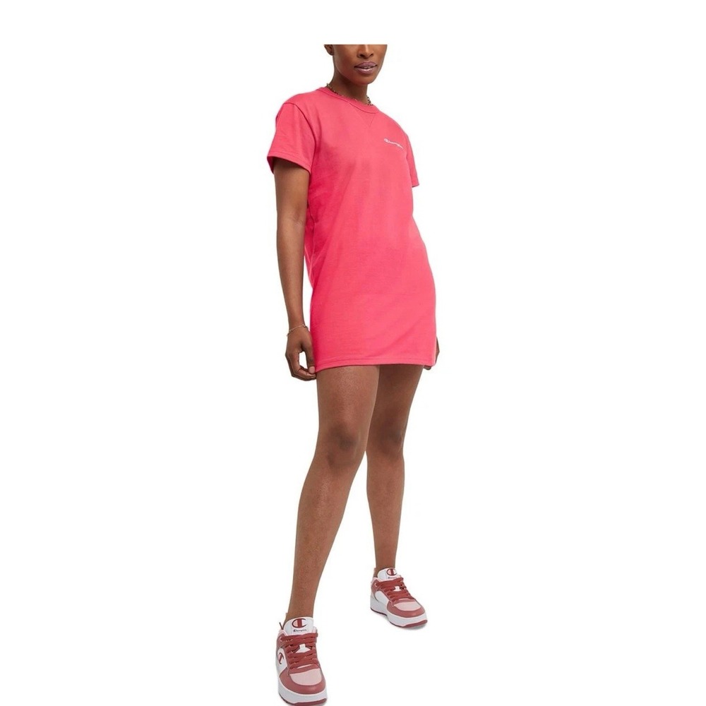 women's Champion T-Shirt Dress Pink XL NWT